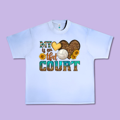 My Heart Is On That Court Urban Heavy Tee Designed By Hra Design Shop
