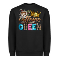 Black caffeine queen Heavyweight Sweatshirt - Zillion Design Studio