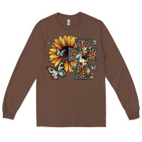 Chestnut leopard cross sunflower butterfly Long Sleeve Tee - JahusDesignShop