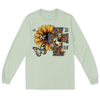 Matcha leopard cross sunflower butterfly Long Sleeve Tee - JahusDesignShop