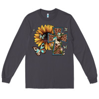 Smoke leopard cross sunflower butterfly Long Sleeve Tee - JahusDesignShop