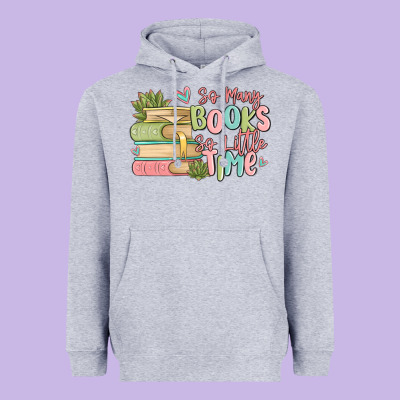 So Many Books So Little Time Heavyweight Hoodie Designed By Maliassmallbusiness