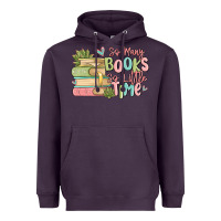 Plum so many books so little time Heavyweight Hoodie - MaliasSmallBusiness