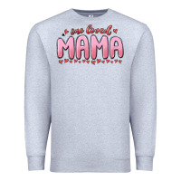 Heather Grey one loved mama Premium Sweatshirt - MaliasSmallBusiness