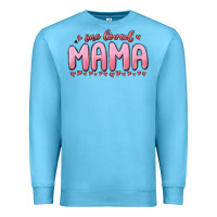 Ocean Blue one loved mama Premium Sweatshirt - MaliasSmallBusiness
