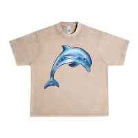 French Oak dolphin Urban Heavy Tee - BarkalooDesign