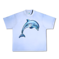 Grape Ice dolphin Urban Heavy Tee - BarkalooDesign