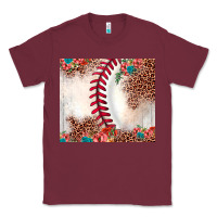 Burgundy baseball leopard Classic Tee - JahusDesignShop