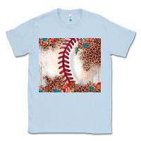 Dusty Blue baseball leopard Classic Tee - JahusDesignShop