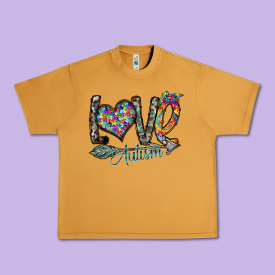 Love Autism Urban Heavy Tee Designed By Sublimationcraftshop
