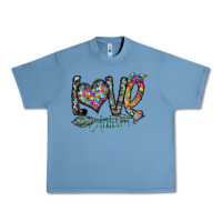 Pebble Blue love autism Urban Heavy Tee - SublimationCraftShop