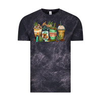 Cloud Black highly caffeinated coffee cups Vintage Tee - Zillion Design Studio