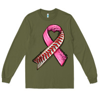 Army Green breast cancer sport ribbons Long Sleeve Tee - AdoDesignShop