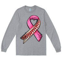 Heather Grey breast cancer sport ribbons Long Sleeve Tee - AdoDesignShop