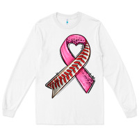 White breast cancer sport ribbons Long Sleeve Tee - AdoDesignShop