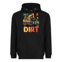 Black just a boy who loves dirt Heavyweight Hoodie - MaliasSmallBusiness