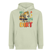 Matcha just a boy who loves dirt Heavyweight Hoodie - MaliasSmallBusiness