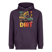 Plum just a boy who loves dirt Heavyweight Hoodie - MaliasSmallBusiness