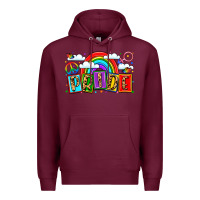 Burgundy pride Premium Hoodie - LillyAllenDesigns