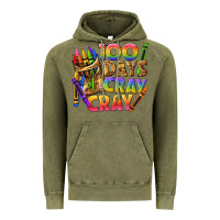 Vintage Olive 100 days of cray cray tbw Vintage Hoodie - texasbilliewilder