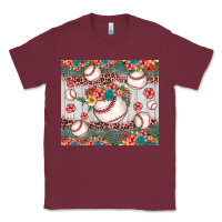 Burgundy baseball leopard Classic Tee - JahusDesignShop