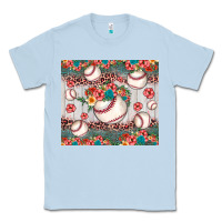 Dusty Blue baseball leopard Classic Tee - JahusDesignShop