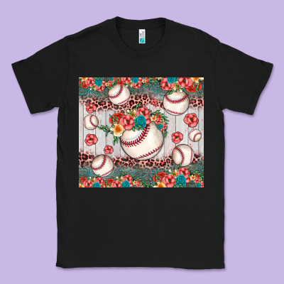 Baseball Leopard Classic Tee Designed By Jahusdesignshop