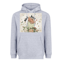 Heather Grey nail boss Heavyweight Hoodie - MaliasSmallBusiness