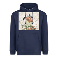 Navy nail boss Heavyweight Hoodie - MaliasSmallBusiness