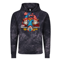 Cloud Black 4th of july gnomes farm truck Vintage Hoodie - Zillion Design Studio