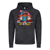 Vintage Black 4th of july gnomes farm truck Vintage Hoodie - Zillion Design Studio