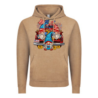 Vintage Coffee 4th of july gnomes farm truck Vintage Hoodie - Zillion Design Studio