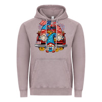4th Of July Gnomes Farm Truck Vintage Hoodie | Teevron