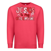 Cardinal jesus is my valentine Premium Sweatshirt - MaliasSmallBusiness