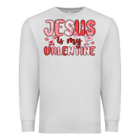Dove Grey jesus is my valentine Premium Sweatshirt - MaliasSmallBusiness