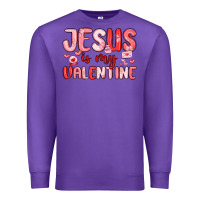 Purple jesus is my valentine Premium Sweatshirt - MaliasSmallBusiness