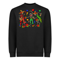 Black mexican skeletons Heavyweight Sweatshirt - Zillion Design Studio