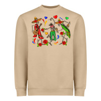 Mexican Skeletons Heavyweight Sweatshirt | Teevron