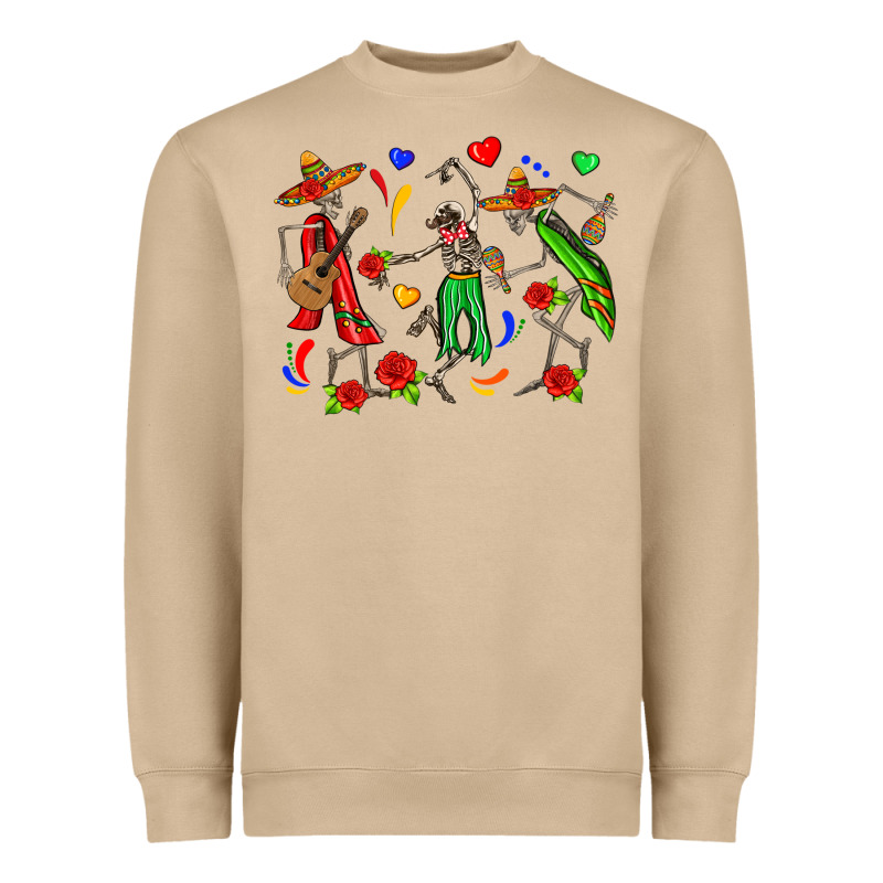 Mexican Skeletons Heavyweight Sweatshirt by Zillion Design Studio | Teevron