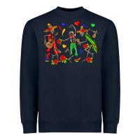 Navy mexican skeletons Heavyweight Sweatshirt - Zillion Design Studio