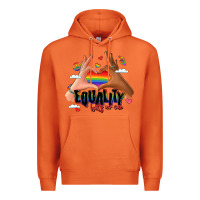 Carrot equality hurts no one lgbtq hands Premium Hoodie - LillyAllenDesigns