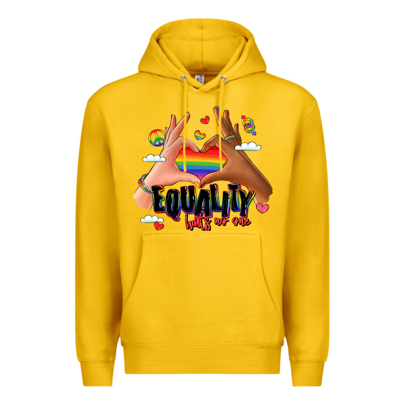 Equality Hurts No One Lgbtq Hands Premium Hoodie by LillyAllenDesigns | Teevron