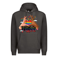 Smoke equality hurts no one lgbtq hands Premium Hoodie - LillyAllenDesigns