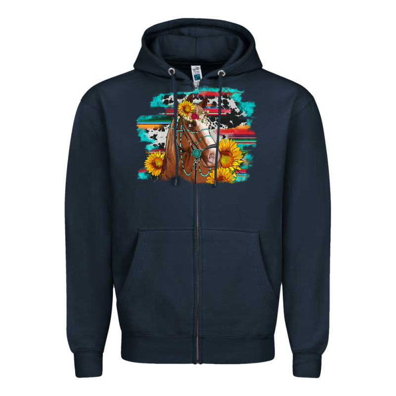 Horse With Sunflowers Zipper Hoodie by Artiststas | Teevron