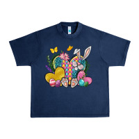 Navy Easter Heart Easter Day Urban Heavy Tee - Neo Western