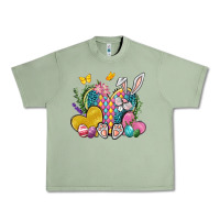 Oil Green Easter Heart Easter Day Urban Heavy Tee - Neo Western