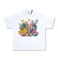 White Easter Heart Easter Day Urban Heavy Tee - Neo Western