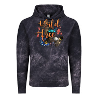 Cloud Black wild and free Vintage Hoodie - Zillion Design Studio