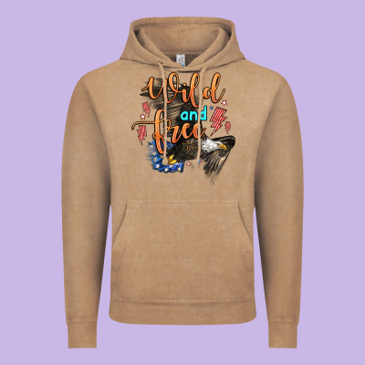 Wild And Free Vintage Hoodie Designed By Zillion Design Studio