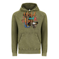 Vintage Olive wild and free Vintage Hoodie - Zillion Design Studio